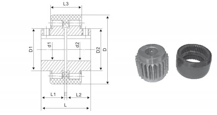 nl-type-nylon-gear-flexible-coupling-specification
